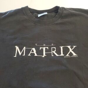 The Matrix 1999 Warner Bros Official Movie Promo Vintage Black T Shirt Adult XL